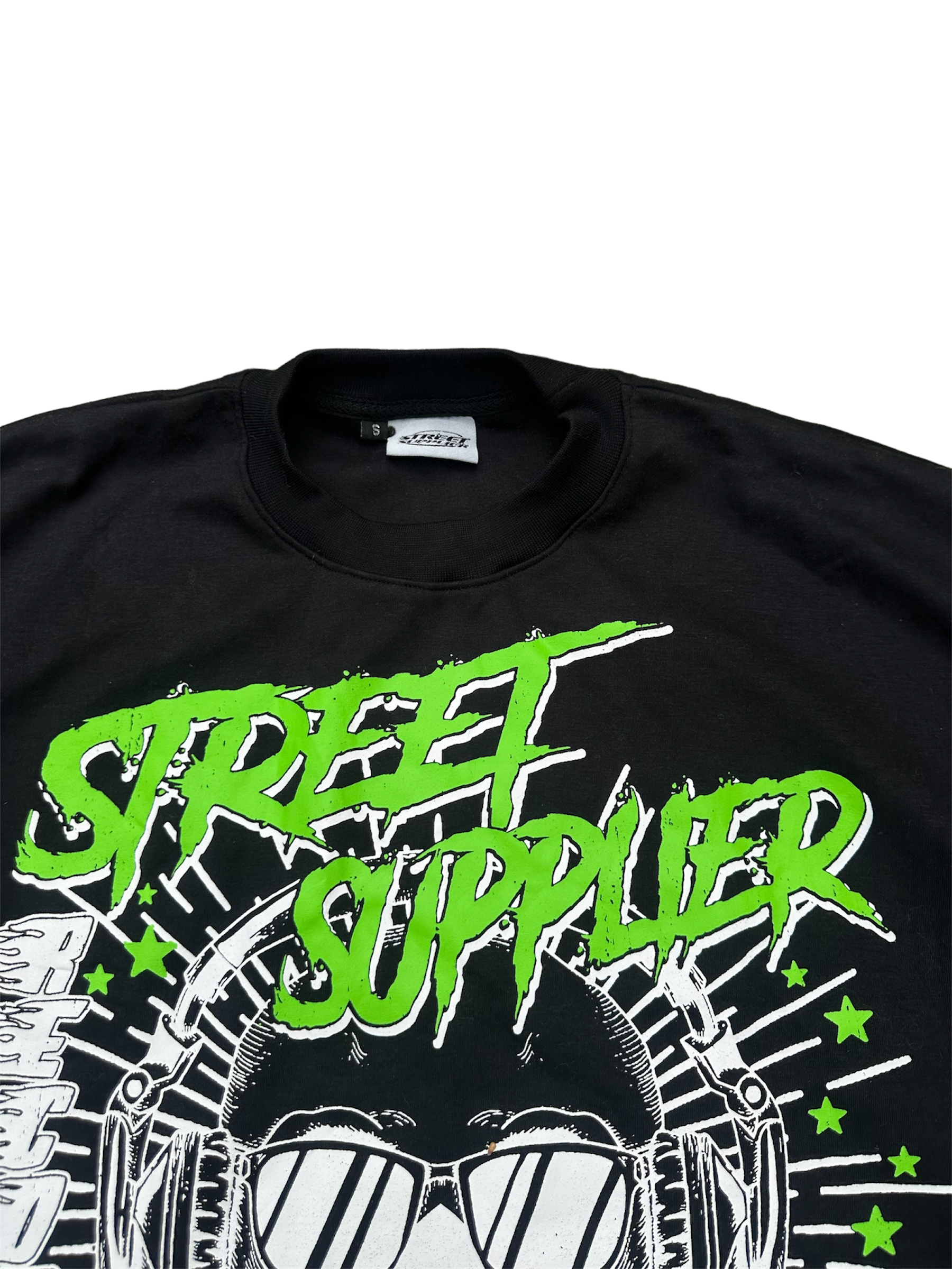 Street Supplier Green font T-shirt