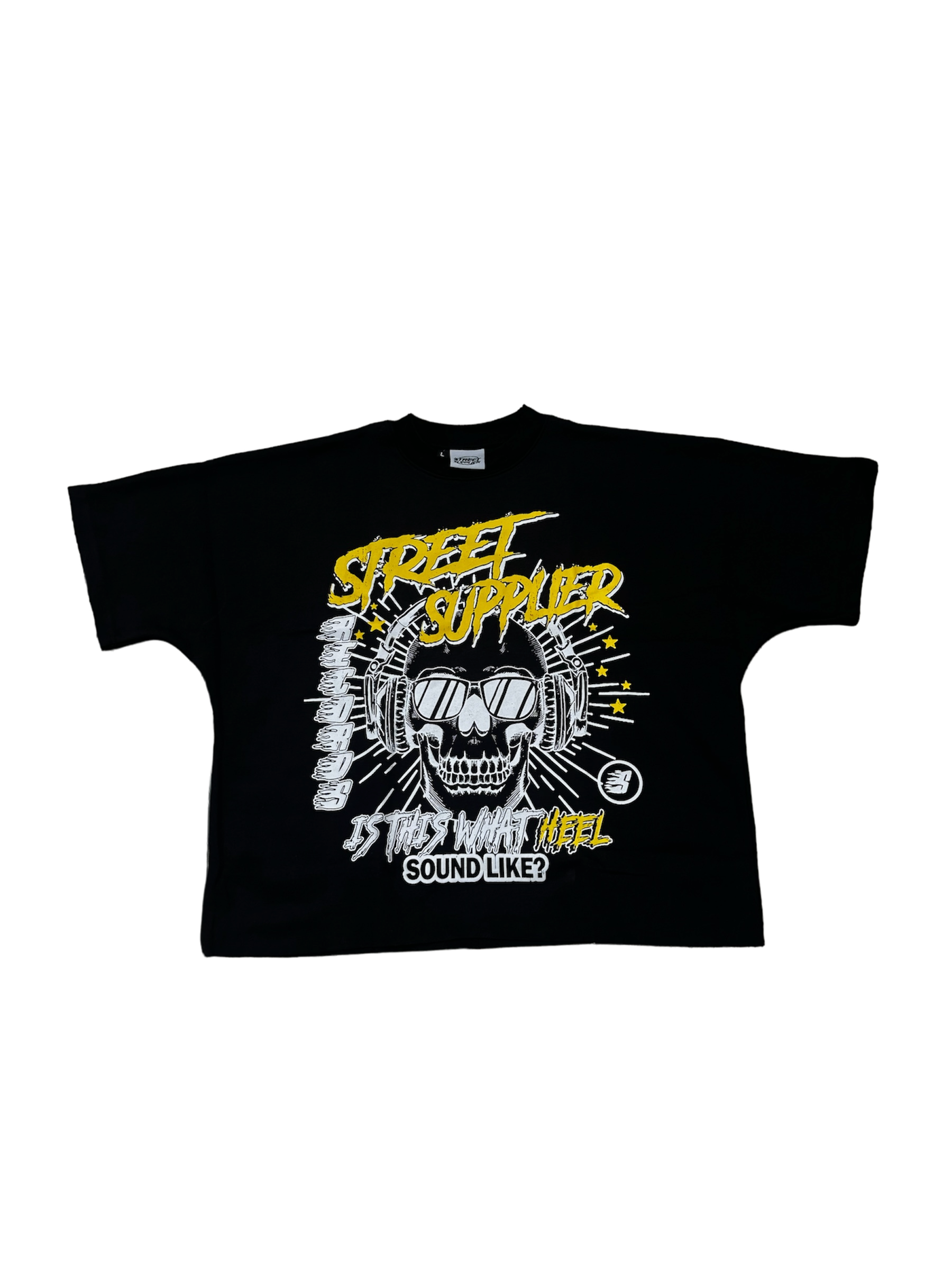 Street supplier Yellow Font T-shirt