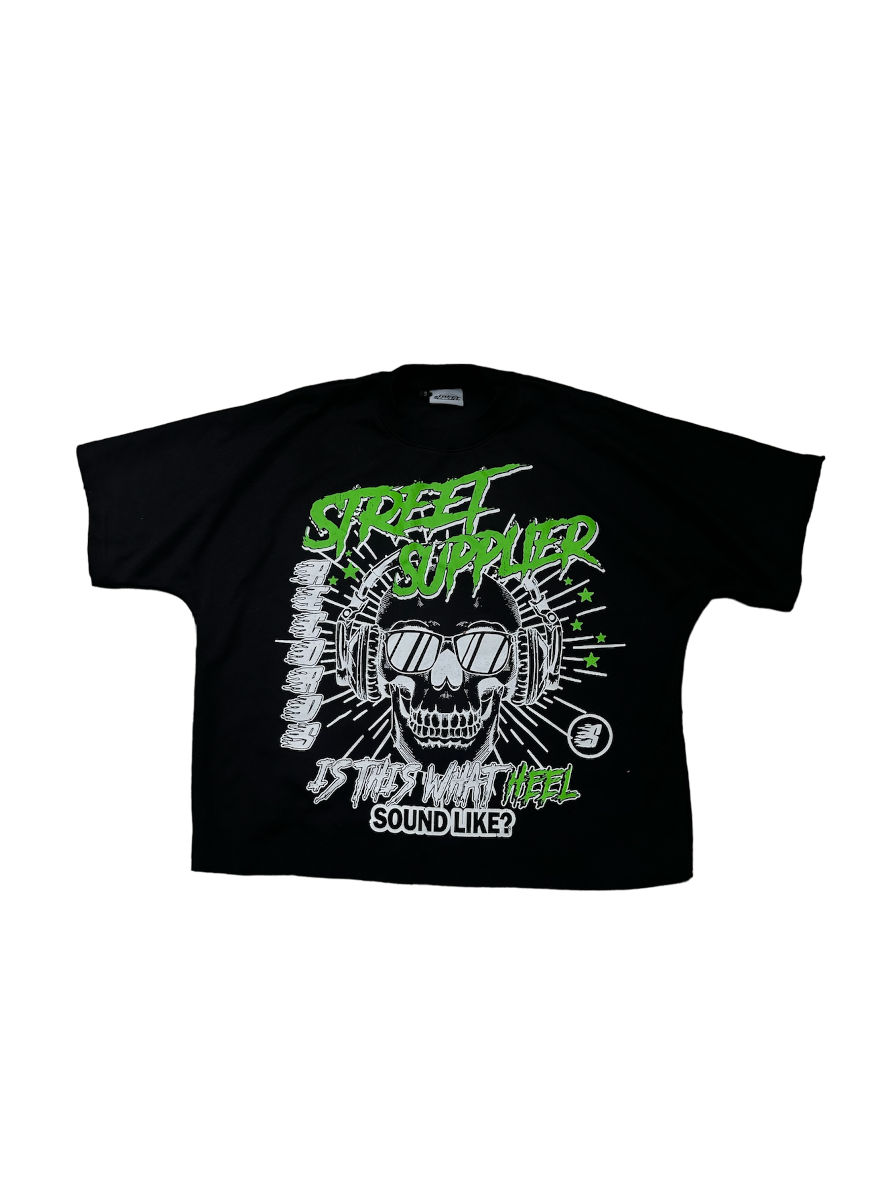 Street Supplier Green font T-shirt